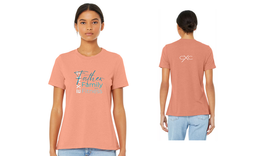 Women's Heathered Relaxed Jersey Short-Sleeve T-Shirt - Heather Sunset